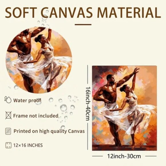 Elegant Dance Canvas Art - A Perfect Touch of Grace for Your Home 💃🏾🕺🏽 - Picture 5 of 5